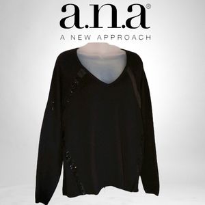 NWT a.n.a Black Sequin Sweater